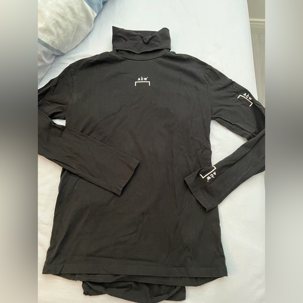 A Cold Wall Black Long Sleeve Turtleneck Shirt